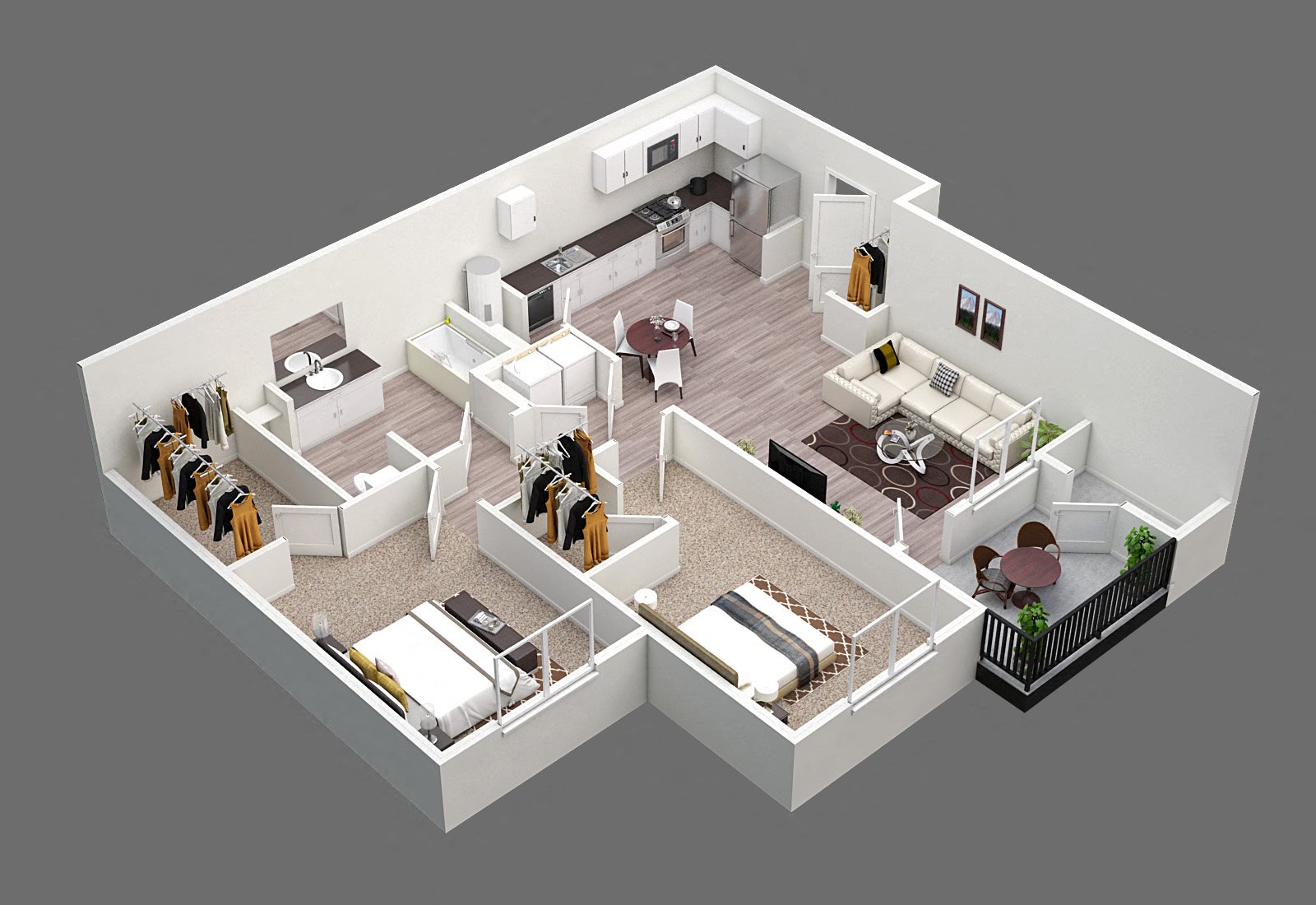 Pine Valley Ranch Apartments Spokane, Washington Two Bedroom One Bathroom 953 sf Floor Plan Pine Valley Ranch Apartments Spokane, Washington Two Bedroom One Bathroom 953 sf Floor Plan